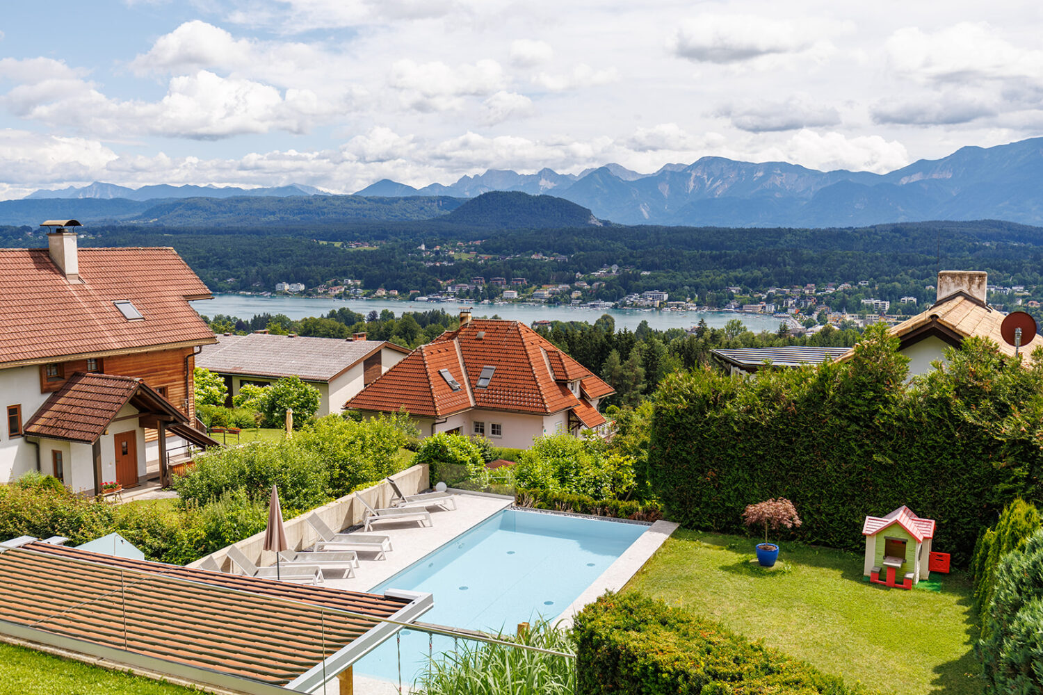 Ausblick vom Balkon